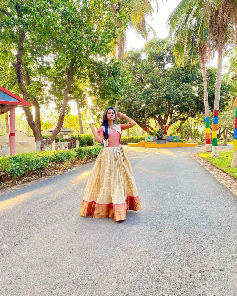 Party Wear Designer Banarasi Silk Kurti Gwon Anant Tex Exports Private Limited