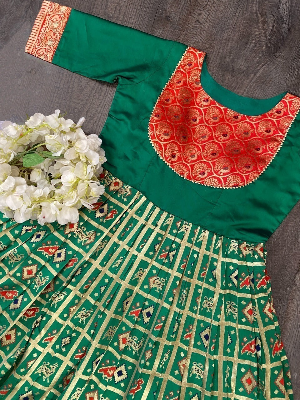 Party Wear Designer Banarasi Silk Kurti Gwon Anant Tex Exports Private Limited