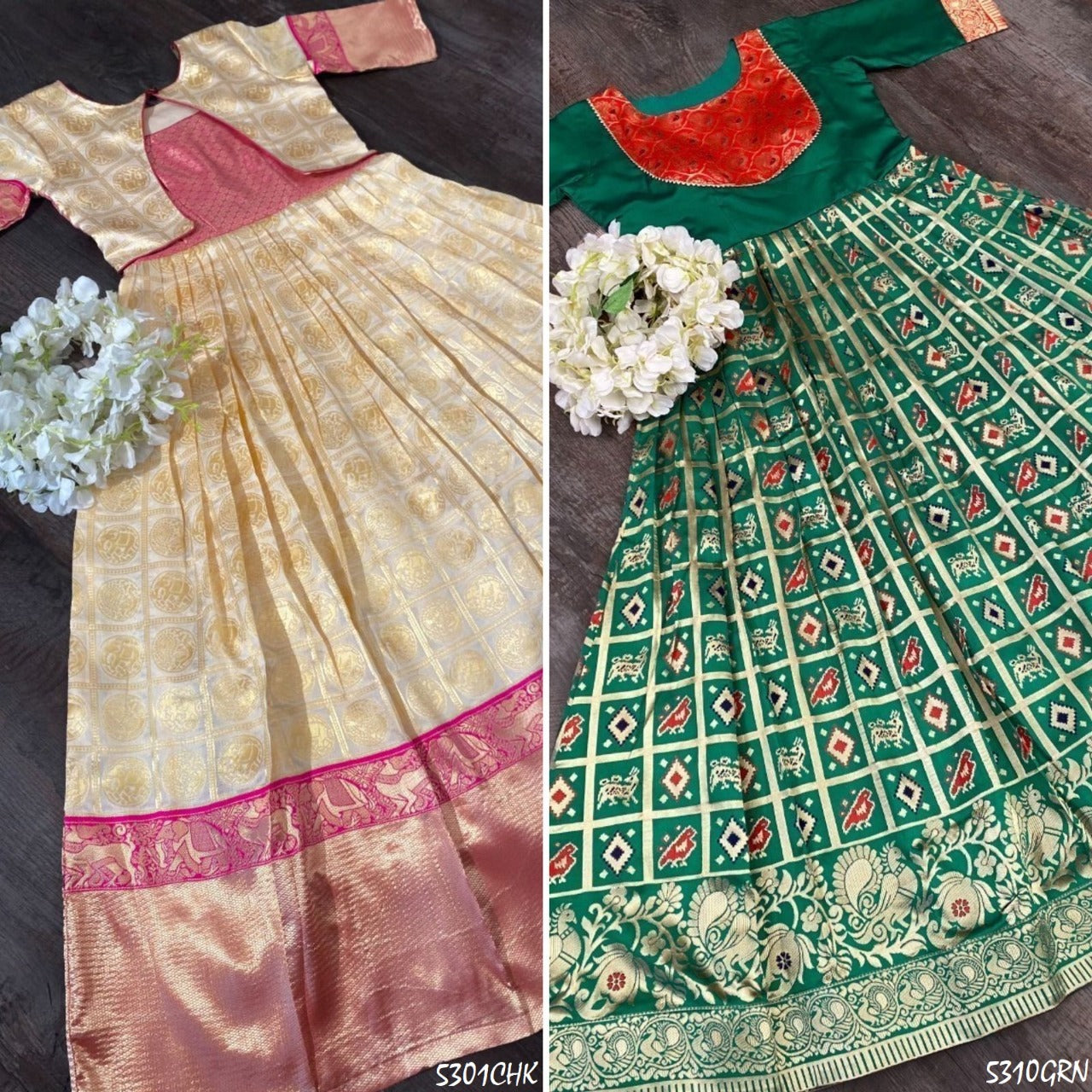 Party Wear Designer Banarasi Silk Kurti Gwon Anant Tex Exports Private Limited