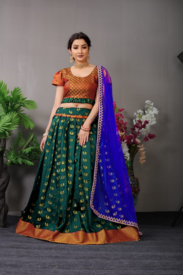 South Indian Festival Special Lehenga Style Anant Tex Exports Private Limited