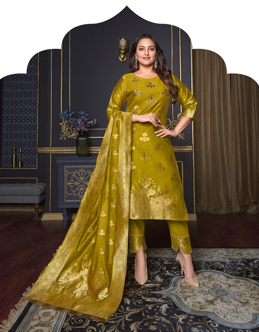 Lily And Lali Silk Kari 2 Exclusive Wear Kurti Pant With Dupatta Collection Anant Tex Exports Private Limited