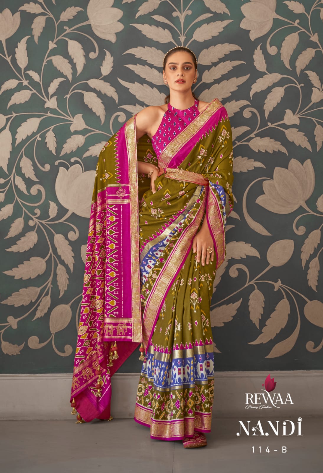 Rewaa Nandi Soft Patola Silk Saree Anant Tex Exports Private Limited