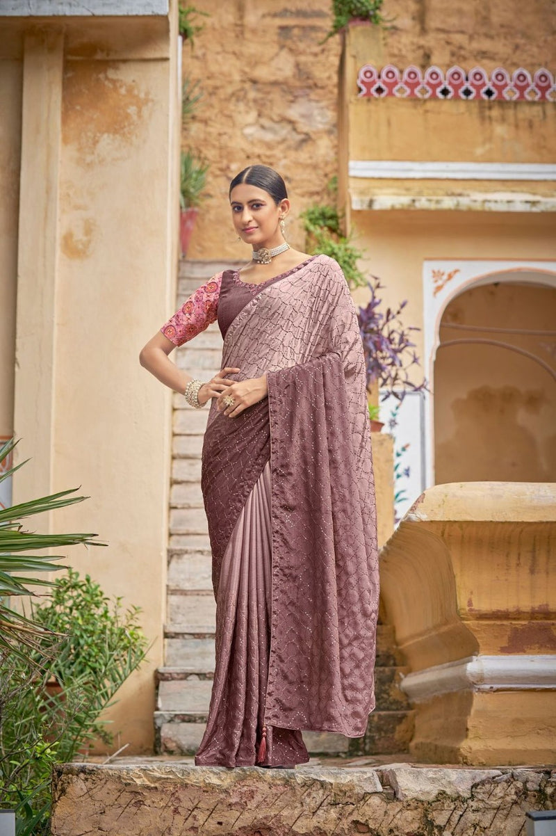 COCKTAIL VOL. 3 EMBROIDERED SAREE Anant Tex Exports Private Limited