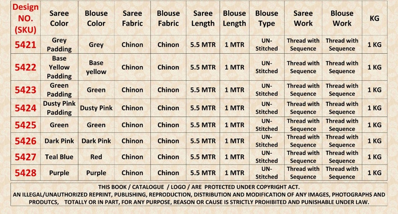 COCKTAIL VOL. 3 EMBROIDERED SAREE Anant Tex Exports Private Limited