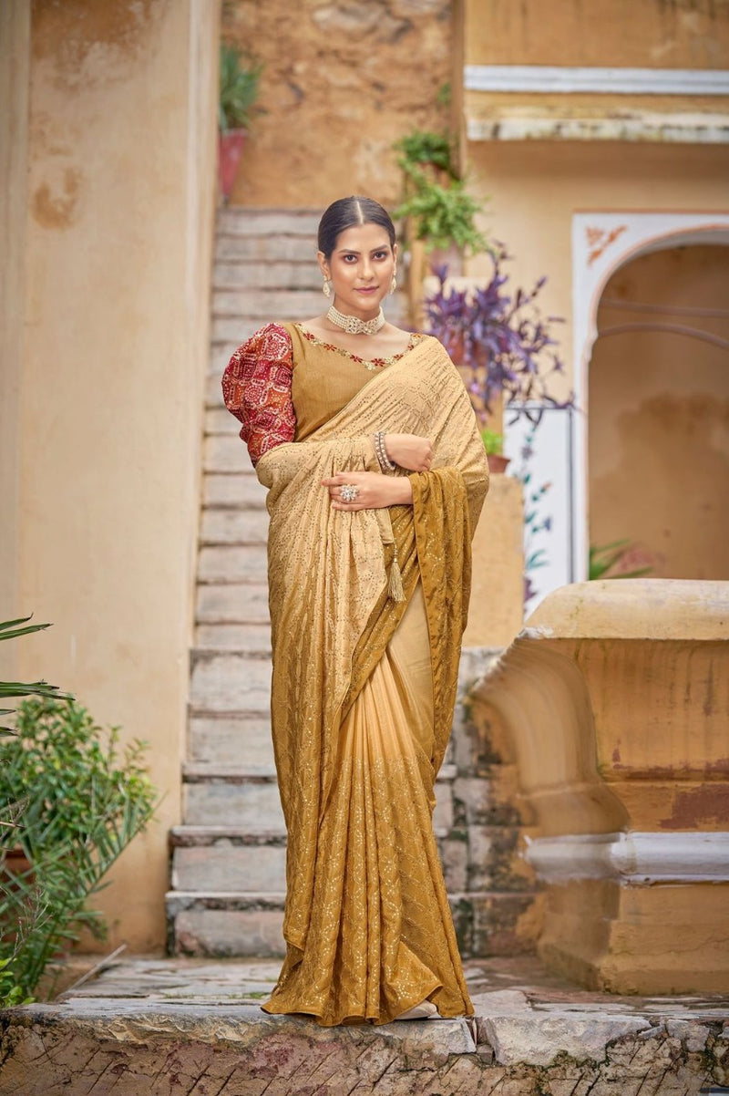 COCKTAIL VOL. 3 EMBROIDERED SAREE Anant Tex Exports Private Limited