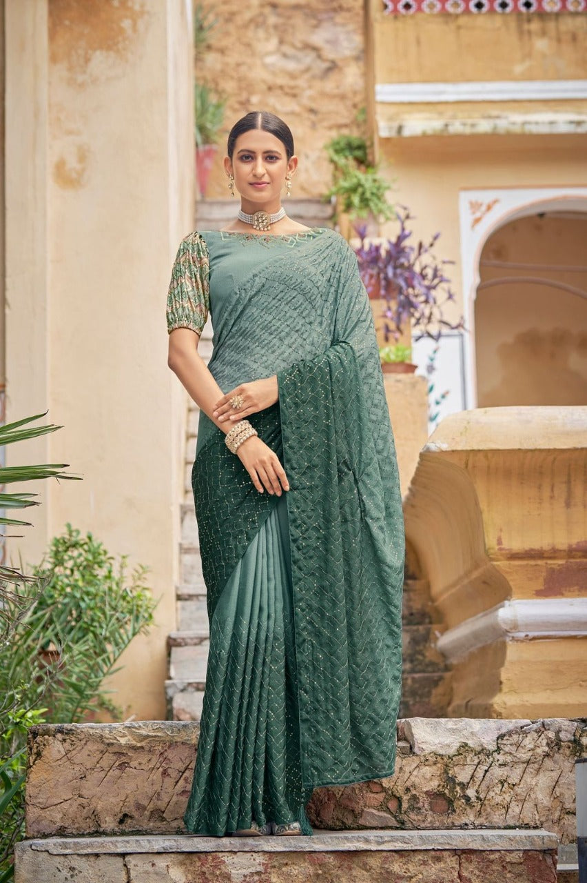 COCKTAIL VOL. 3 EMBROIDERED SAREE Anant Tex Exports Private Limited