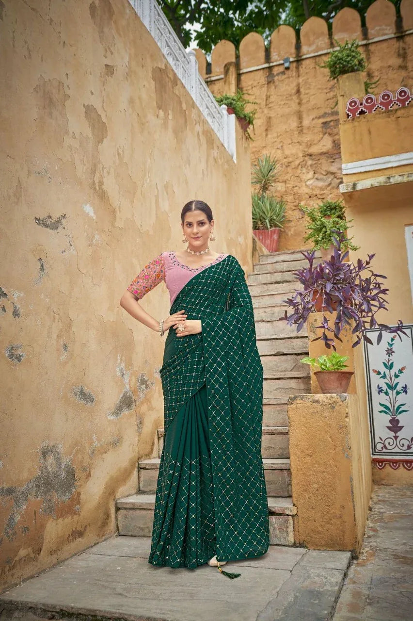 COCKTAIL VOL. 3 EMBROIDERED SAREE Anant Tex Exports Private Limited