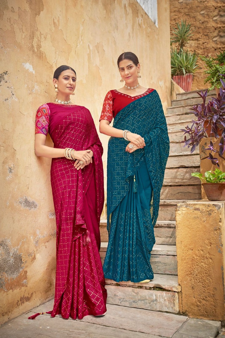 COCKTAIL VOL. 3 EMBROIDERED SAREE Anant Tex Exports Private Limited