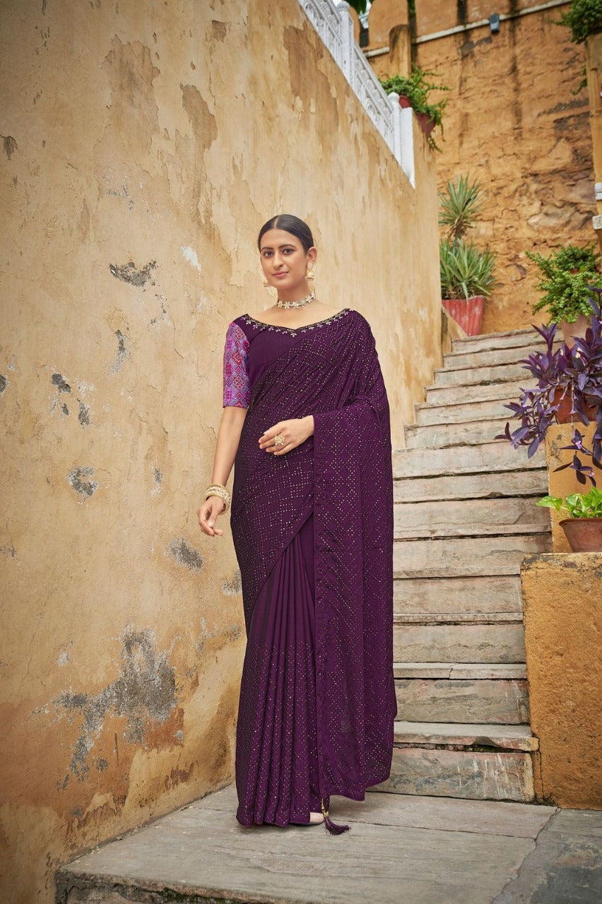 COCKTAIL VOL. 3 EMBROIDERED SAREE Anant Tex Exports Private Limited