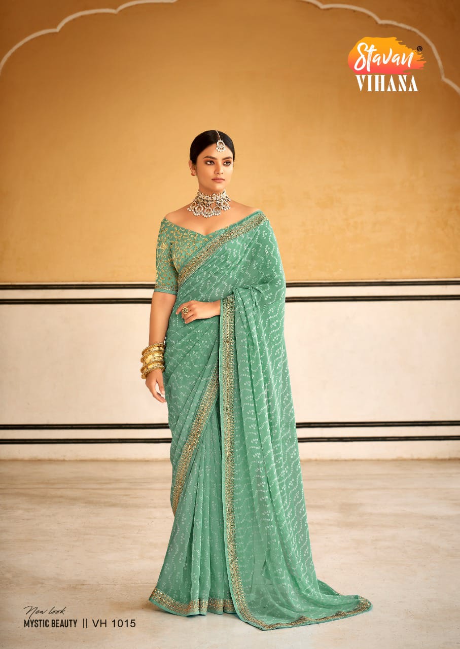Stavan Vihana Georgette Saree Anant Tex Exports Private Limited