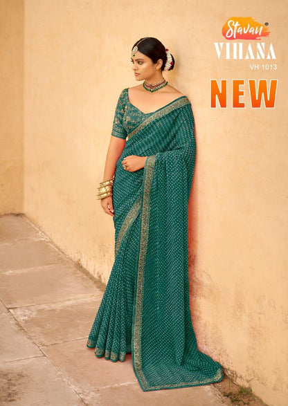 Stavan Vihana Georgette Saree Anant Tex Exports Private Limited