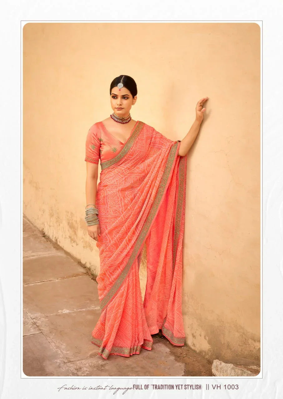 Stavan Vihana Georgette Saree Anant Tex Exports Private Limited