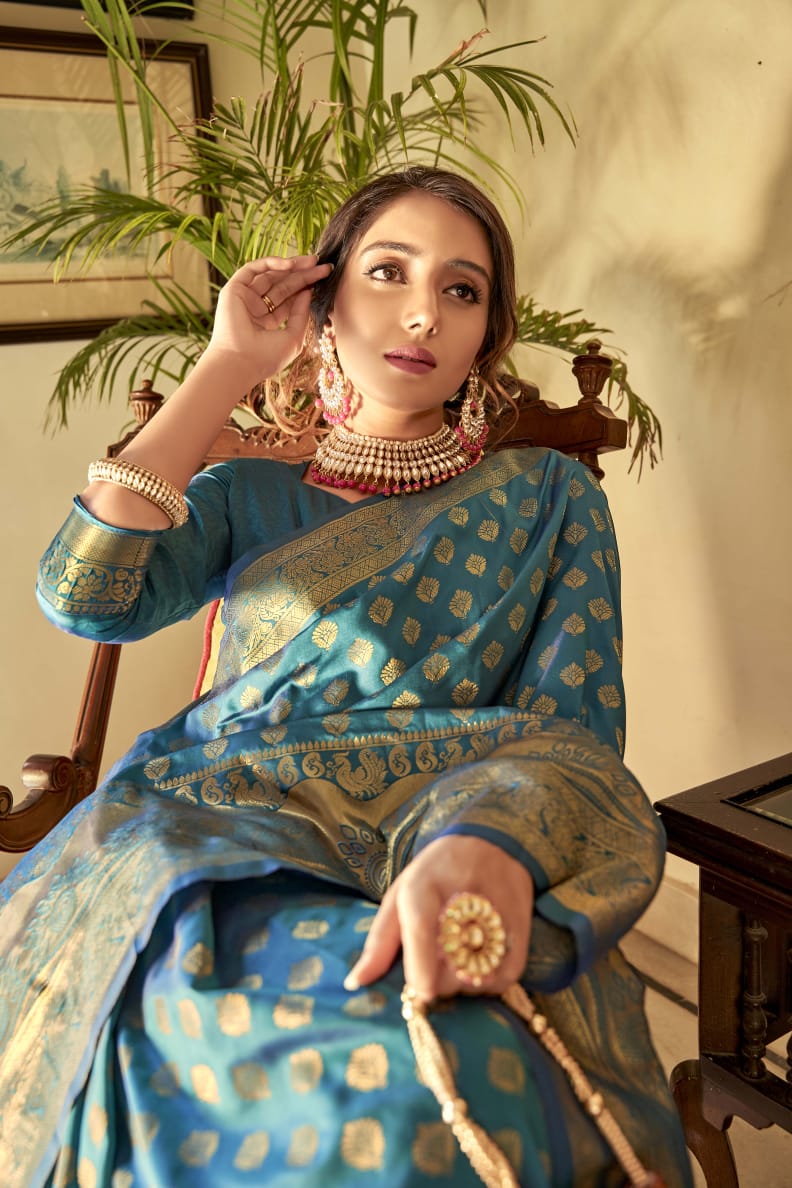 Aabhushan Soft handloom weaving Silk Saree Anant Tex Exports Private Limited