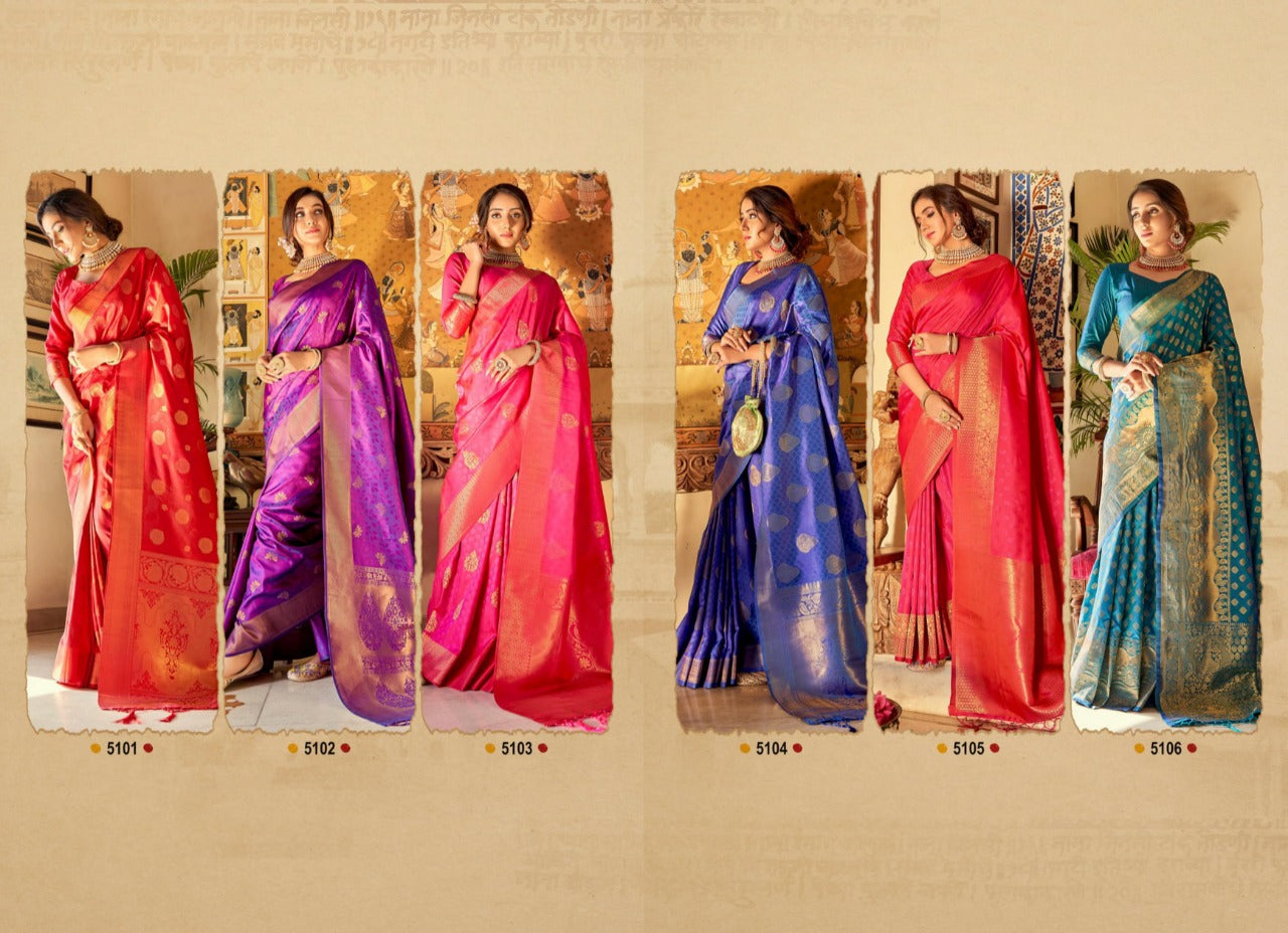 Aabhushan Soft handloom weaving Silk Saree Anant Tex Exports Private Limited