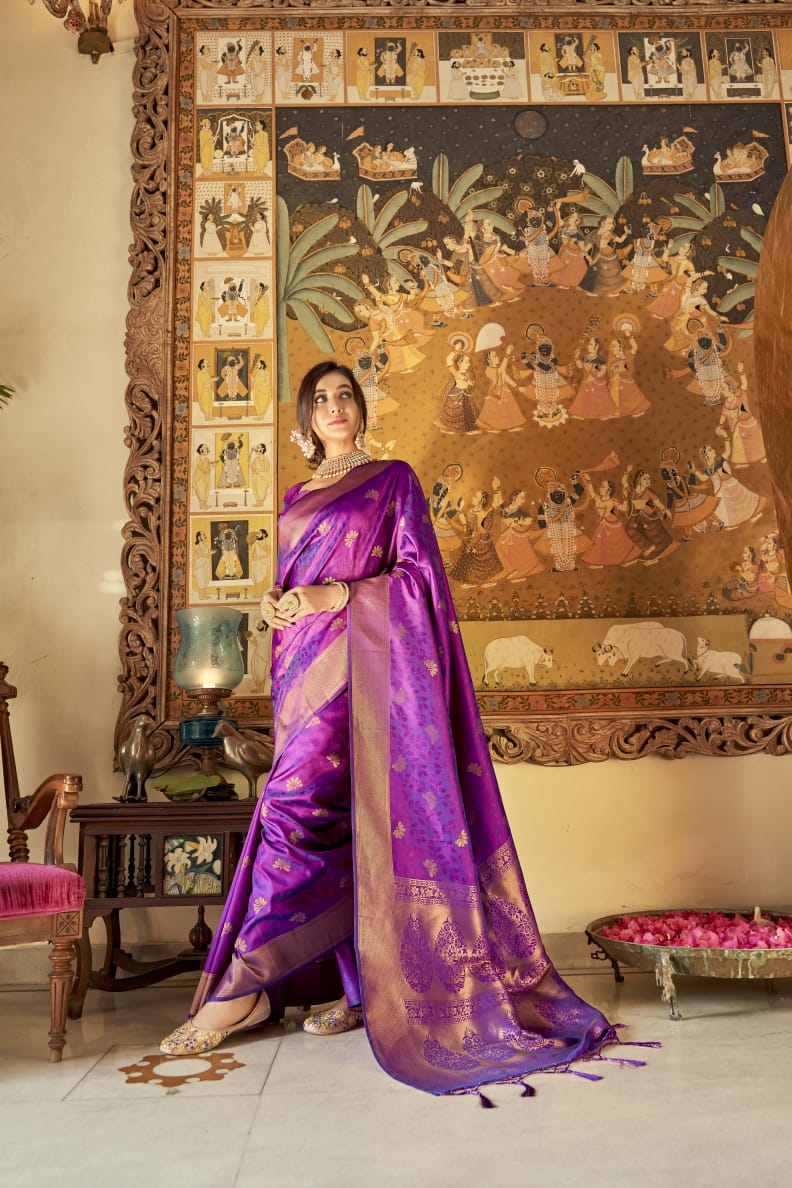 Aabhushan Soft handloom weaving Silk Saree Anant Tex Exports Private Limited