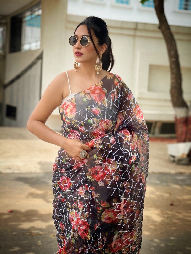 ZARIYA ORGANZA FESTIVE WEAR SAREE Anant Tex Exports Private Limited