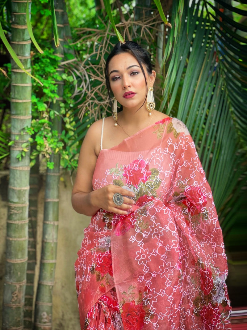 ZARIYA ORGANZA FESTIVE WEAR SAREE Anant Tex Exports Private Limited