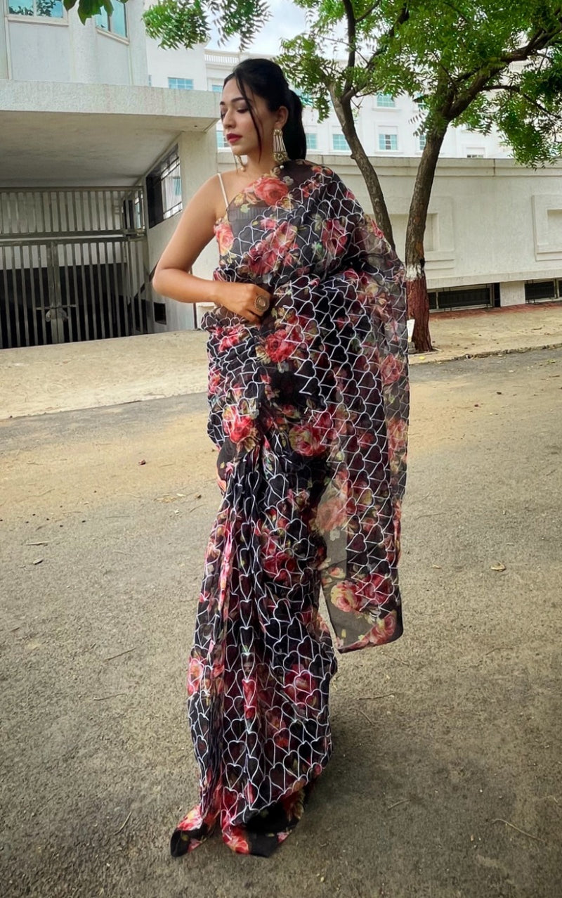 ZARIYA ORGANZA FESTIVE WEAR SAREE Anant Tex Exports Private Limited