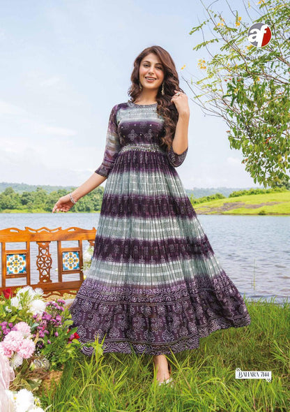 ᏴᎪᎻᎪᎡᎪ FLARED DESIGNER GOWN Anant Tex Exports Private Limited
