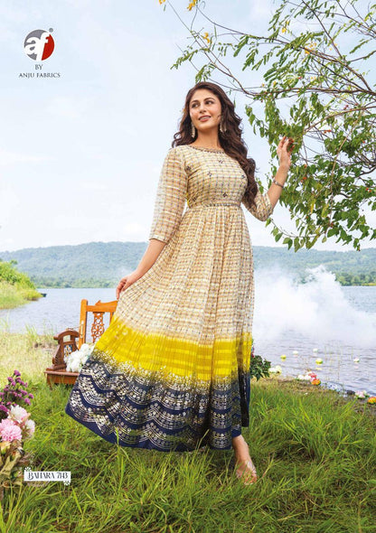 ᏴᎪᎻᎪᎡᎪ FLARED DESIGNER GOWN Anant Tex Exports Private Limited