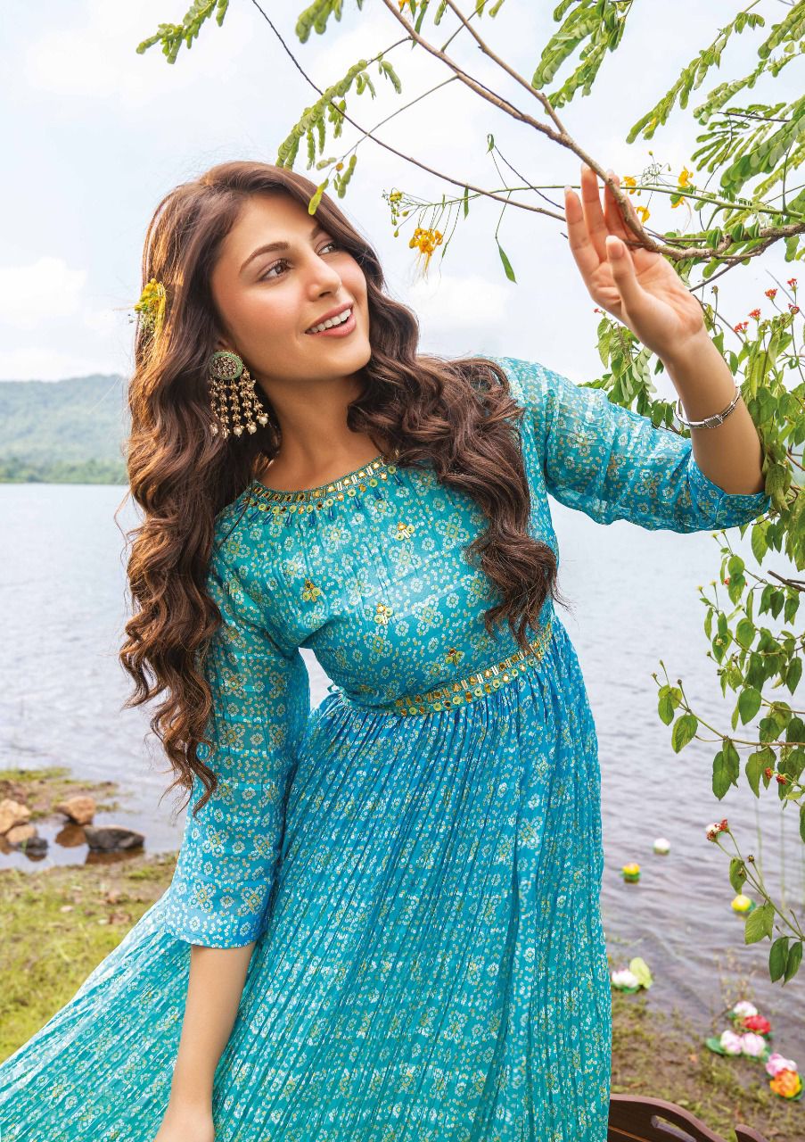 ᏴᎪᎻᎪᎡᎪ FLARED DESIGNER GOWN Anant Tex Exports Private Limited