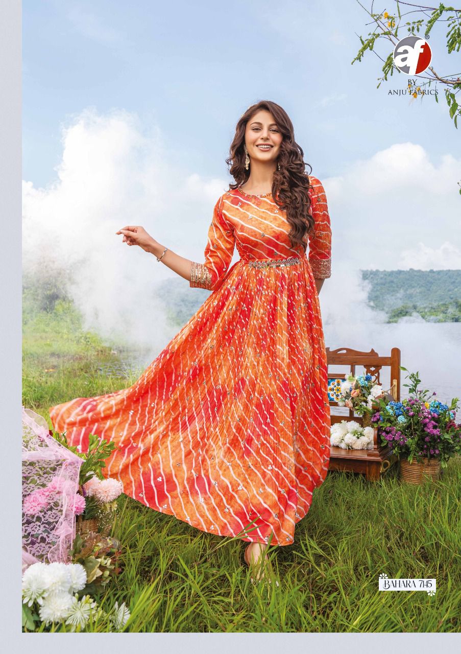 ᏴᎪᎻᎪᎡᎪ FLARED DESIGNER GOWN Anant Tex Exports Private Limited