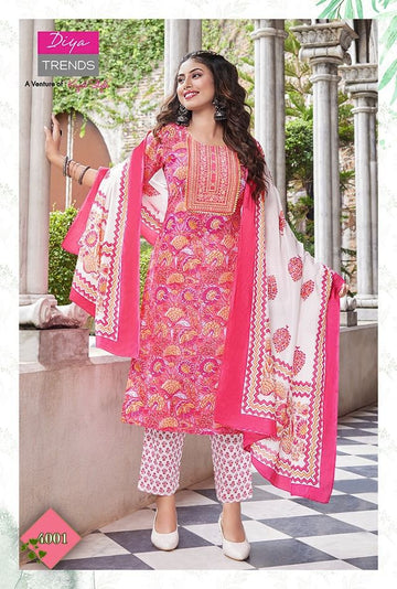 KAJAL ODHANI VOL 4 STRAIGHT KURTI WITH PANT & DUPATTA Anant Tex Exports Private Limited