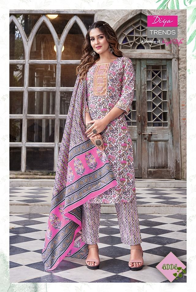 KAJAL ODHANI VOL 4 STRAIGHT KURTI WITH PANT & DUPATTA Anant Tex Exports Private Limited