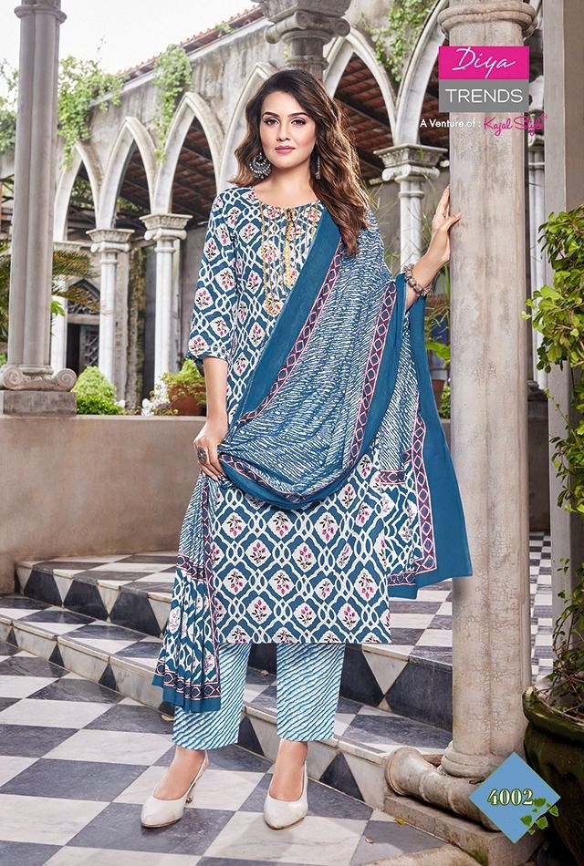 KAJAL ODHANI VOL 4 STRAIGHT KURTI WITH PANT & DUPATTA Anant Tex Exports Private Limited