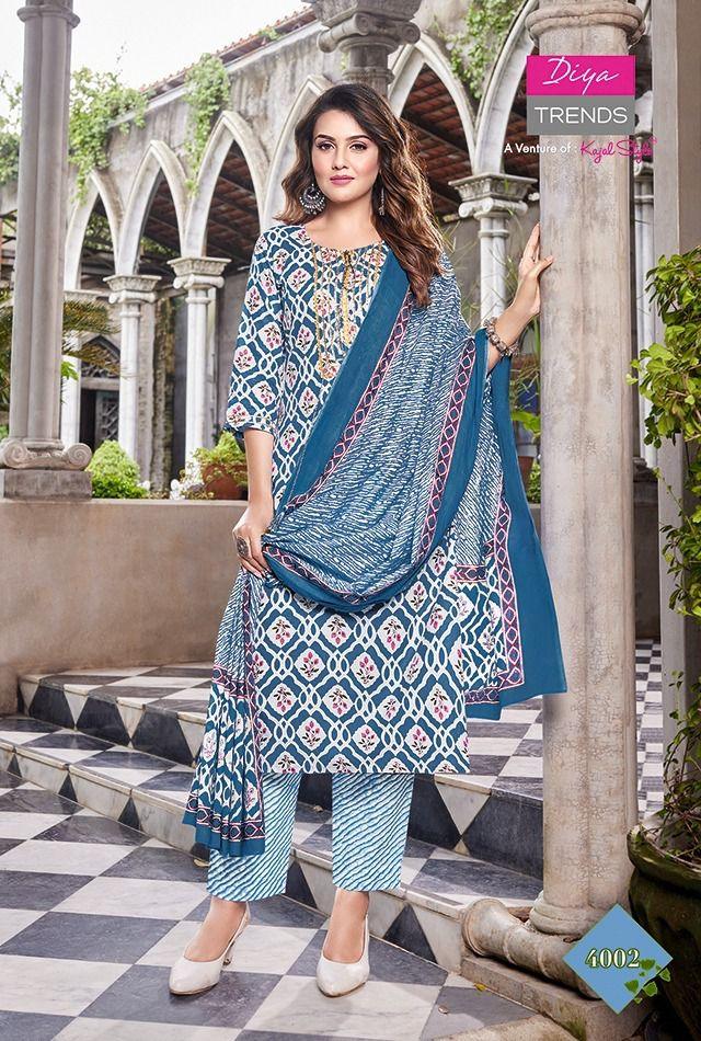 KAJAL ODHANI VOL 4 STRAIGHT KURTI WITH PANT &amp; DUPATTA Anant Tex Exports Private Limited