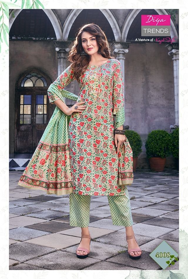 KAJAL ODHANI VOL 4 STRAIGHT KURTI WITH PANT & DUPATTA Anant Tex Exports Private Limited