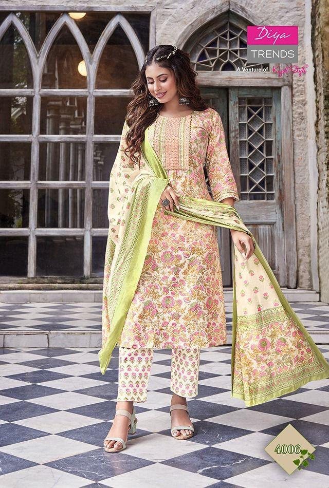 KAJAL ODHANI VOL 4 STRAIGHT KURTI WITH PANT &amp; DUPATTA Anant Tex Exports Private Limited