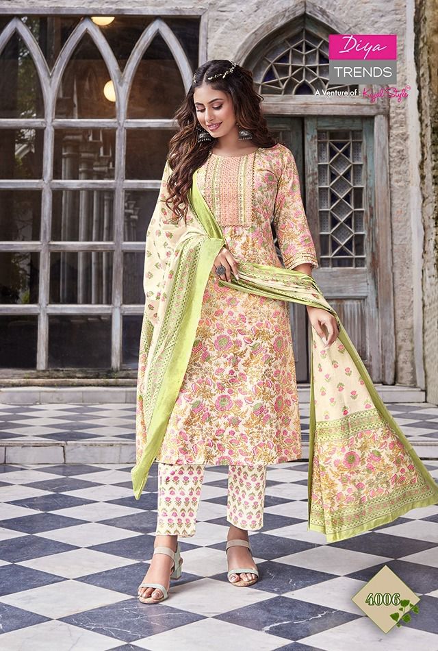 KAJAL ODHANI VOL 4 STRAIGHT KURTI WITH PANT & DUPATTA Anant Tex Exports Private Limited