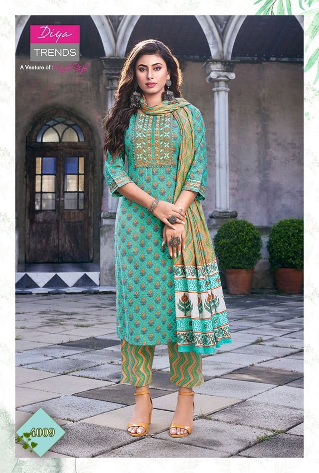 KAJAL ODHANI VOL 4 STRAIGHT KURTI WITH PANT & DUPATTA Anant Tex Exports Private Limited