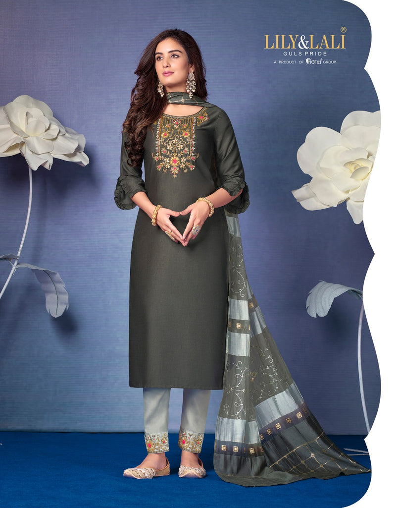 LILY AND LALI MAGNUM VOL 2 BEMBERG KURTI WITH BOTTOM AND DUPATTA Anant Tex Exports Private Limited