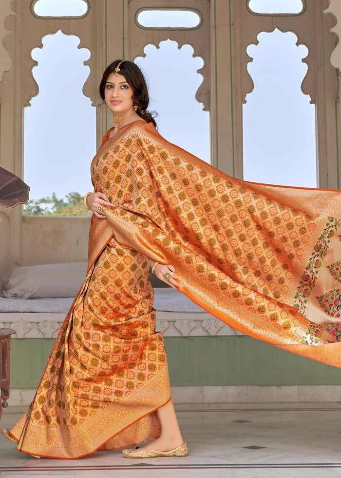 Bandhani With Paithani Pallu Pure Silk Handloom Saree Anant Tex Exports Private Limited