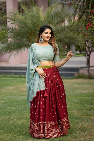 Maroon-color Designer Lehenga Anant Tex Exports Private Limited