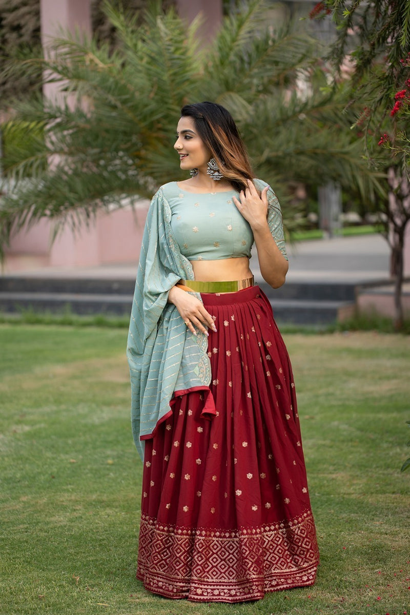 Maroon-color Designer Lehenga Anant Tex Exports Private Limited