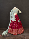 Maroon-color Designer Lehenga Anant Tex Exports Private Limited