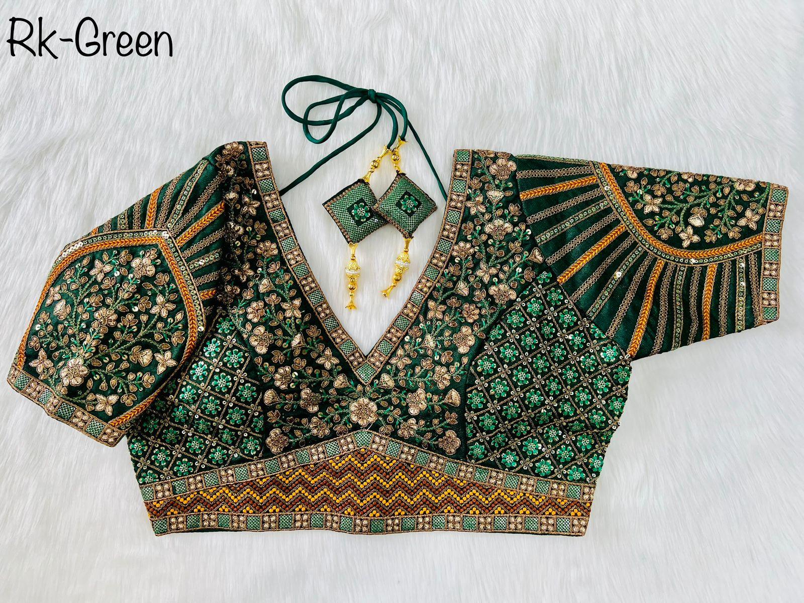 Copper Jari Heavy Embroidery Work Blouse Anant Tex Exports Private Limited