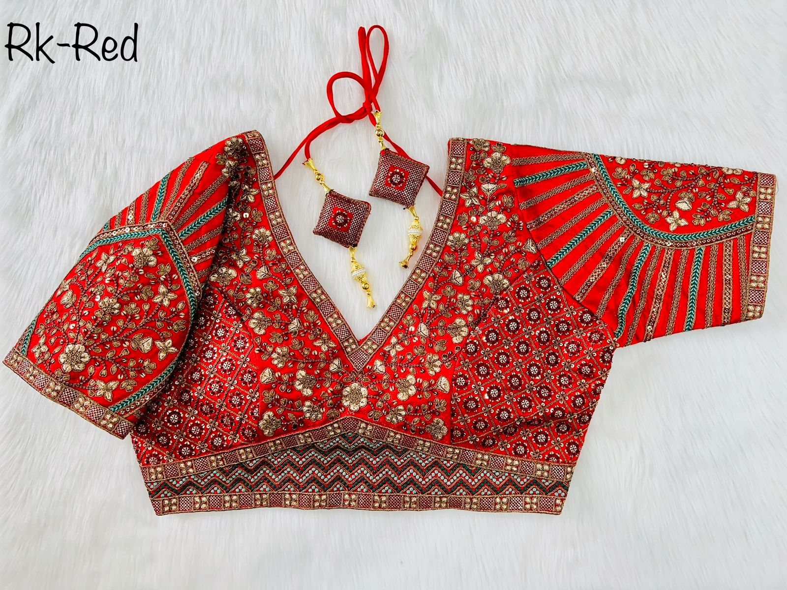 Copper Jari Heavy Embroidery Work Blouse Anant Tex Exports Private Limited