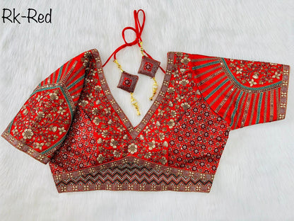 Copper Jari Heavy Embroidery Work Blouse Anant Tex Exports Private Limited