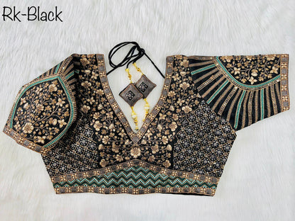Copper Jari Heavy Embroidery Work Blouse Anant Tex Exports Private Limited