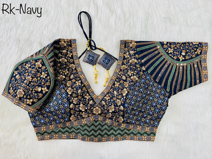 Copper Jari Heavy Embroidery Work Blouse Anant Tex Exports Private Limited