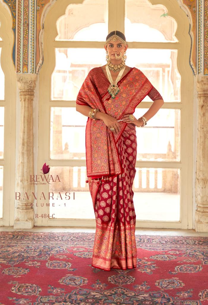 REWAA BANARASI VOL-01 SMOOTH SILK WITH FOIL PRINT SAREE Anant Tex Exports Private Limited