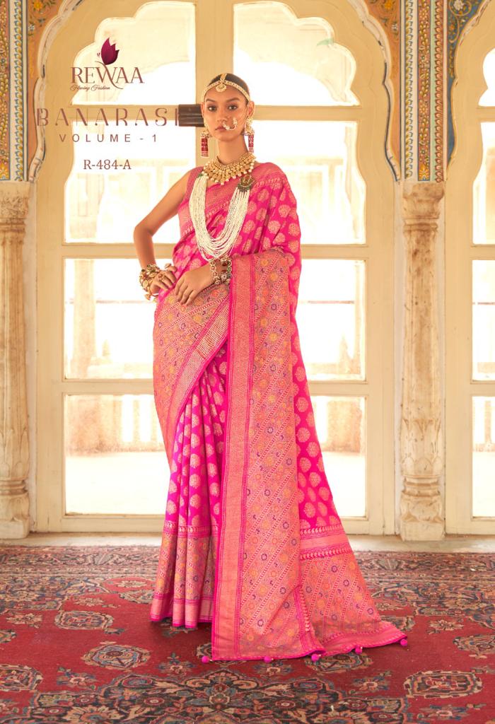 REWAA BANARASI VOL-01 SMOOTH SILK WITH FOIL PRINT SAREE Anant Tex Exports Private Limited