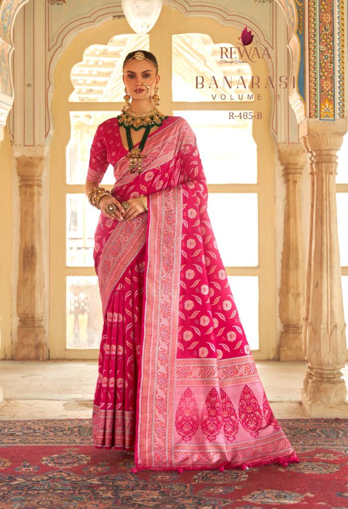 REWAA BANARASI VOL-01 SMOOTH SILK WITH FOIL PRINT SAREE Anant Tex Exports Private Limited