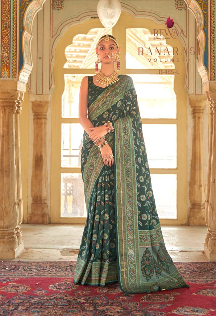 REWAA BANARASI VOL-01 SMOOTH SILK WITH FOIL PRINT SAREE Anant Tex Exports Private Limited