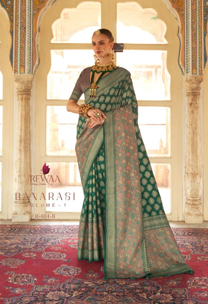 REWAA BANARASI VOL-01 SMOOTH SILK WITH FOIL PRINT SAREE Anant Tex Exports Private Limited