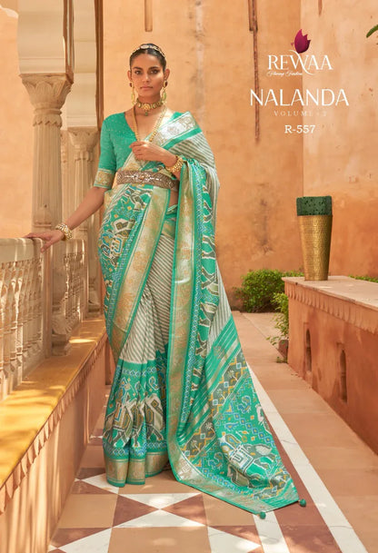 NALANDA BY REWAA 108-A TO 108-I SERIES SILK SAREE Anant Tex Exports Private Limited